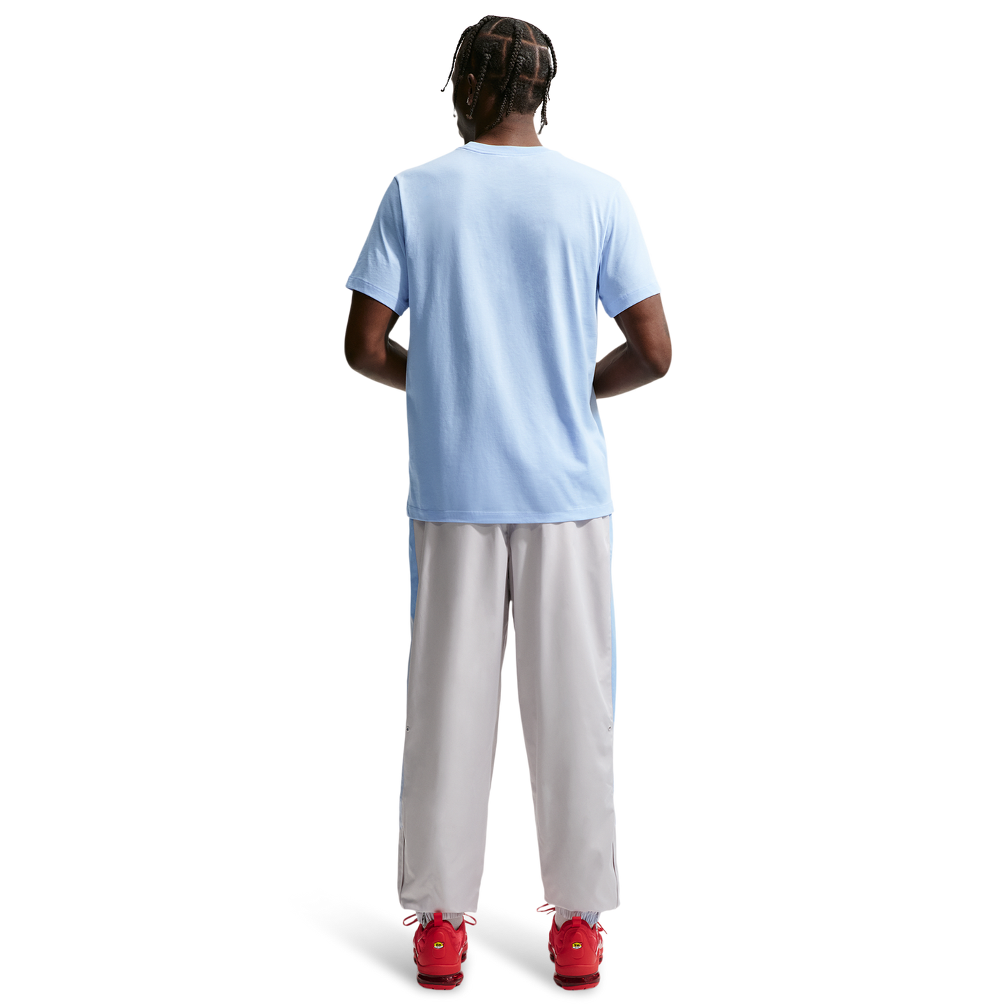 Nike NSW Windrunner Pants - Men's - Vast Grey/Hydrogen Blue/Hydrogen Blue