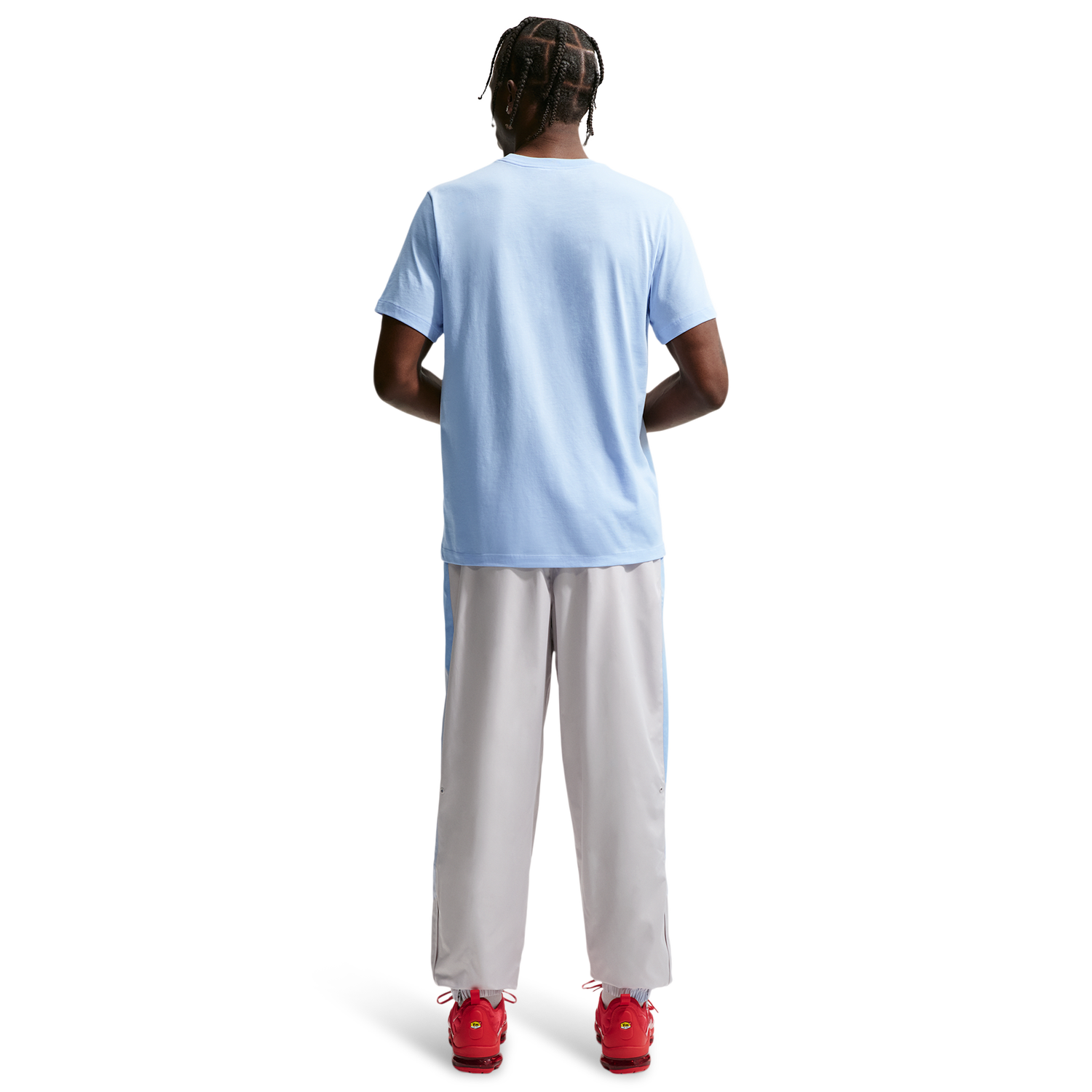 Nike NSW Windrunner Pants - Men's - Vast Grey/Hydrogen Blue/Hydrogen Blue