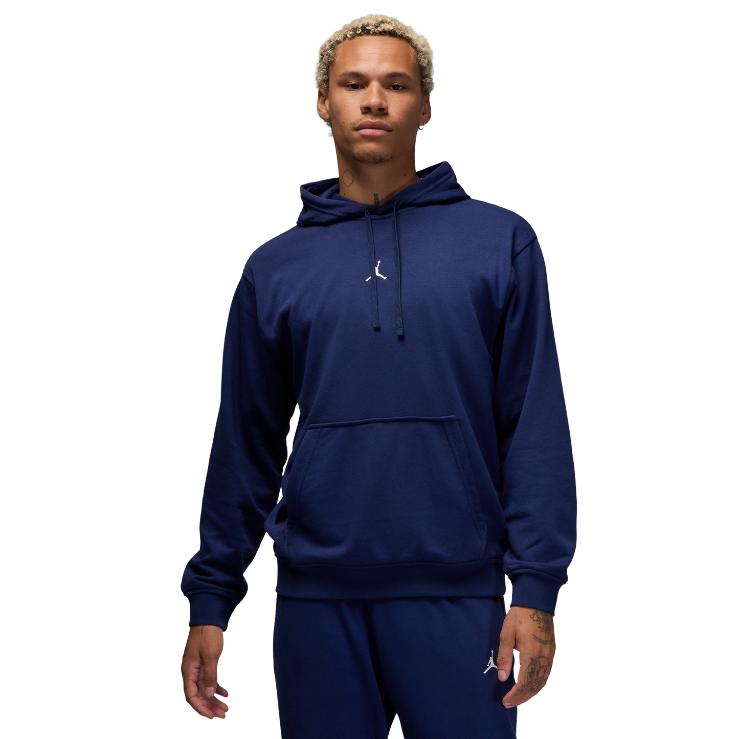 Jordan Drifit Sport Crossover Fleece Pull Over - Men's - Midnight Navy/White