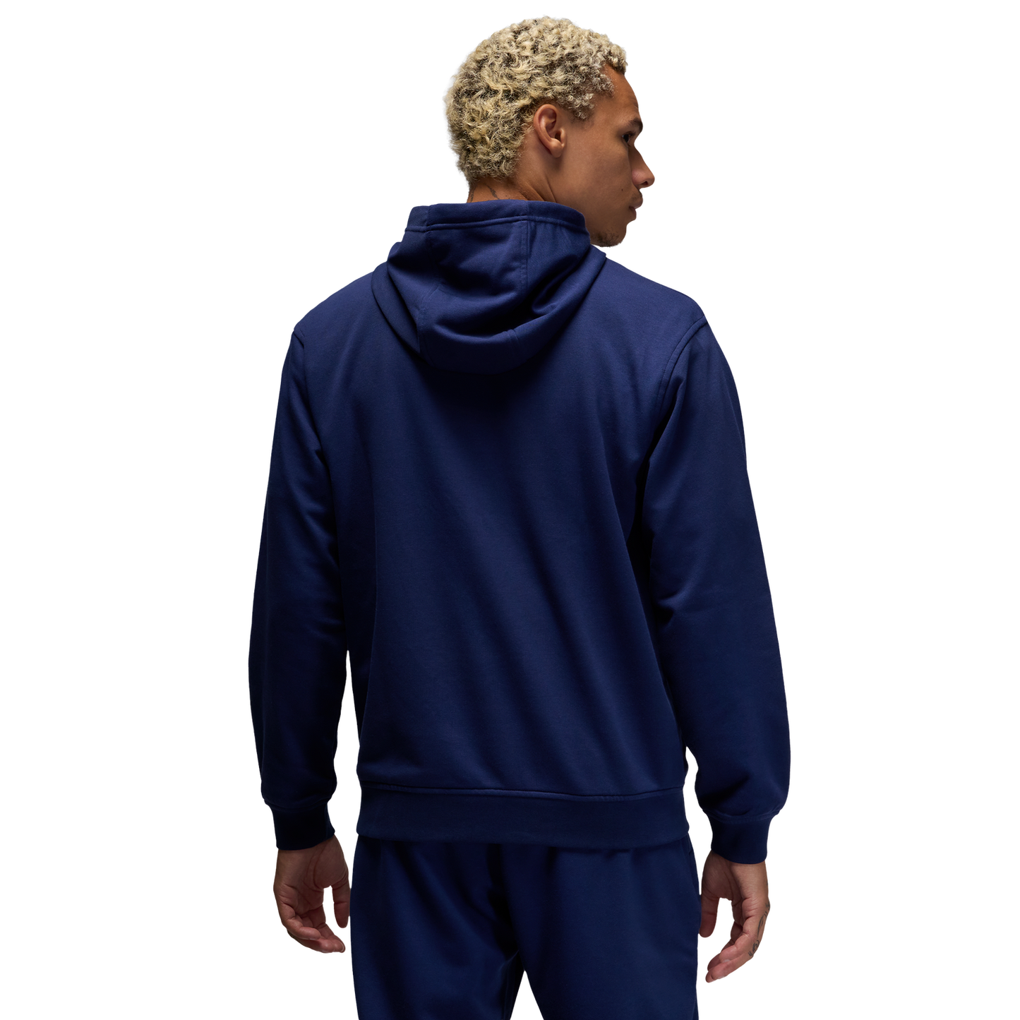 Jordan Drifit Sport Crossover Fleece Pull Over - Men's - Midnight Navy/White