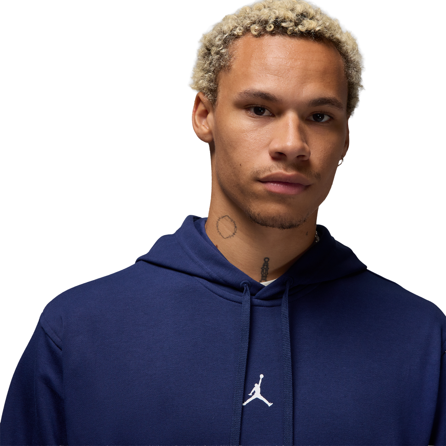 Jordan Drifit Sport Crossover Fleece Pull Over - Men's - Midnight Navy/White