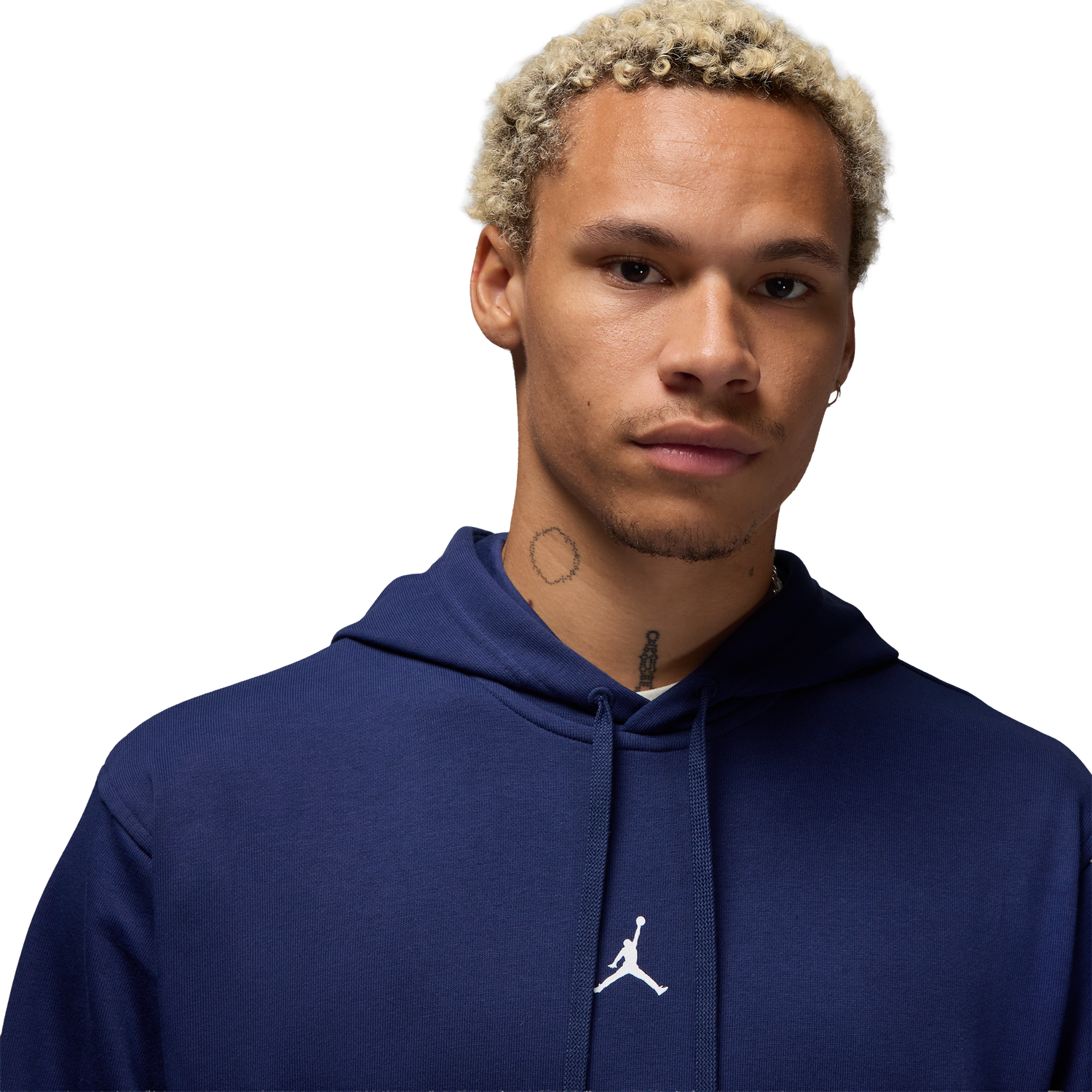 Jordan Drifit Sport Crossover Fleece Pull Over - Men's - Midnight Navy/White