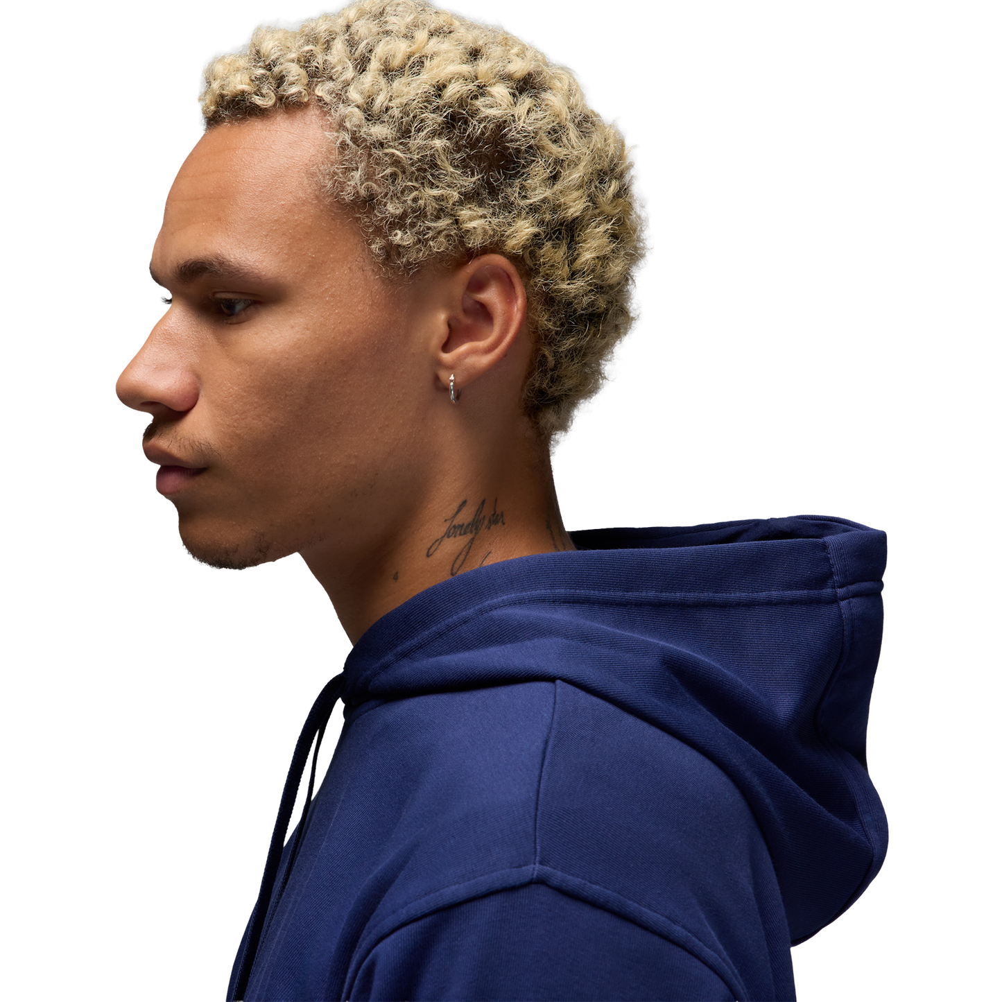 Jordan Drifit Sport Crossover Fleece Pull Over - Men's - Midnight Navy/White