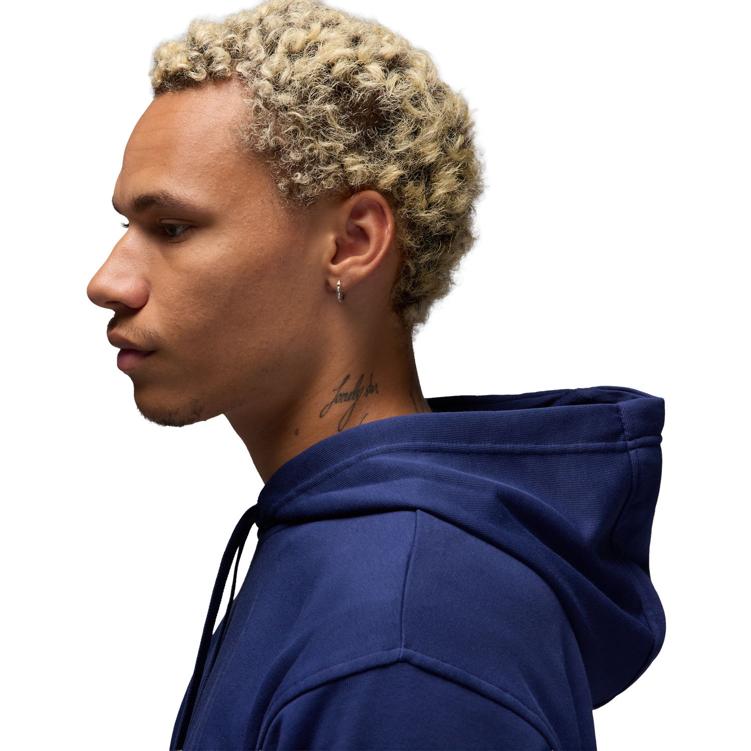Jordan Drifit Sport Crossover Fleece Pull Over - Men's - Midnight Navy/White
