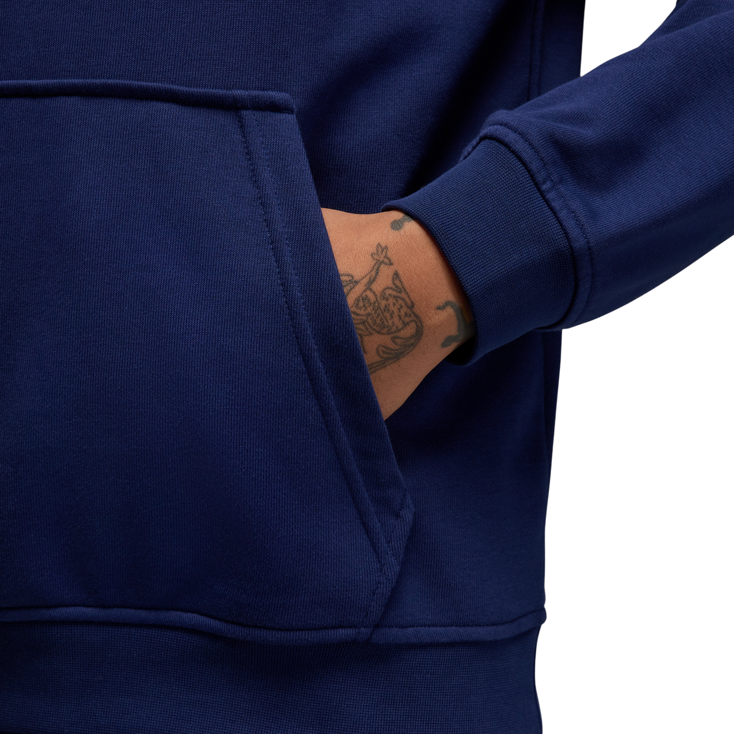 Jordan Drifit Sport Crossover Fleece Pull Over - Men's - Midnight Navy/White