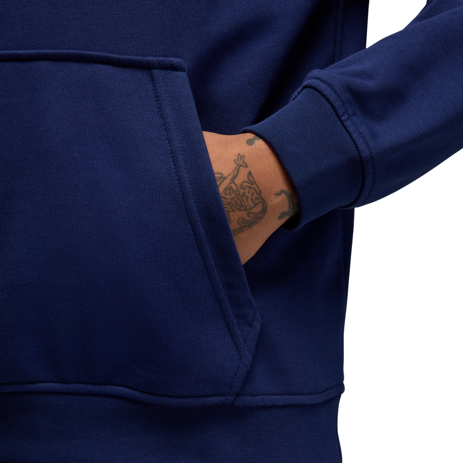 Jordan Drifit Sport Crossover Fleece Pull Over - Men's - Midnight Navy/White