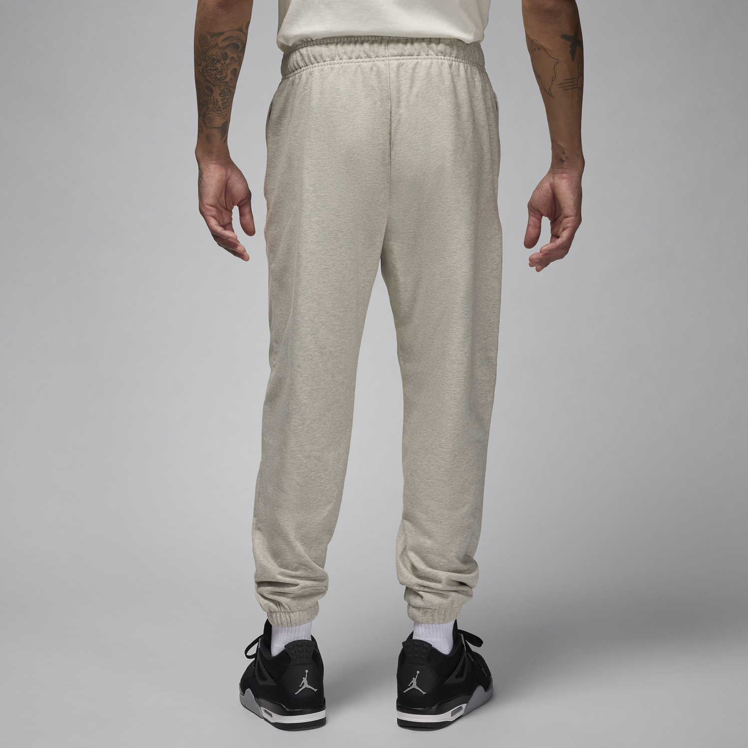 Jordan Dri-FIT Sport Crossover Fleece Pants - Men's - Grey Heather/White
