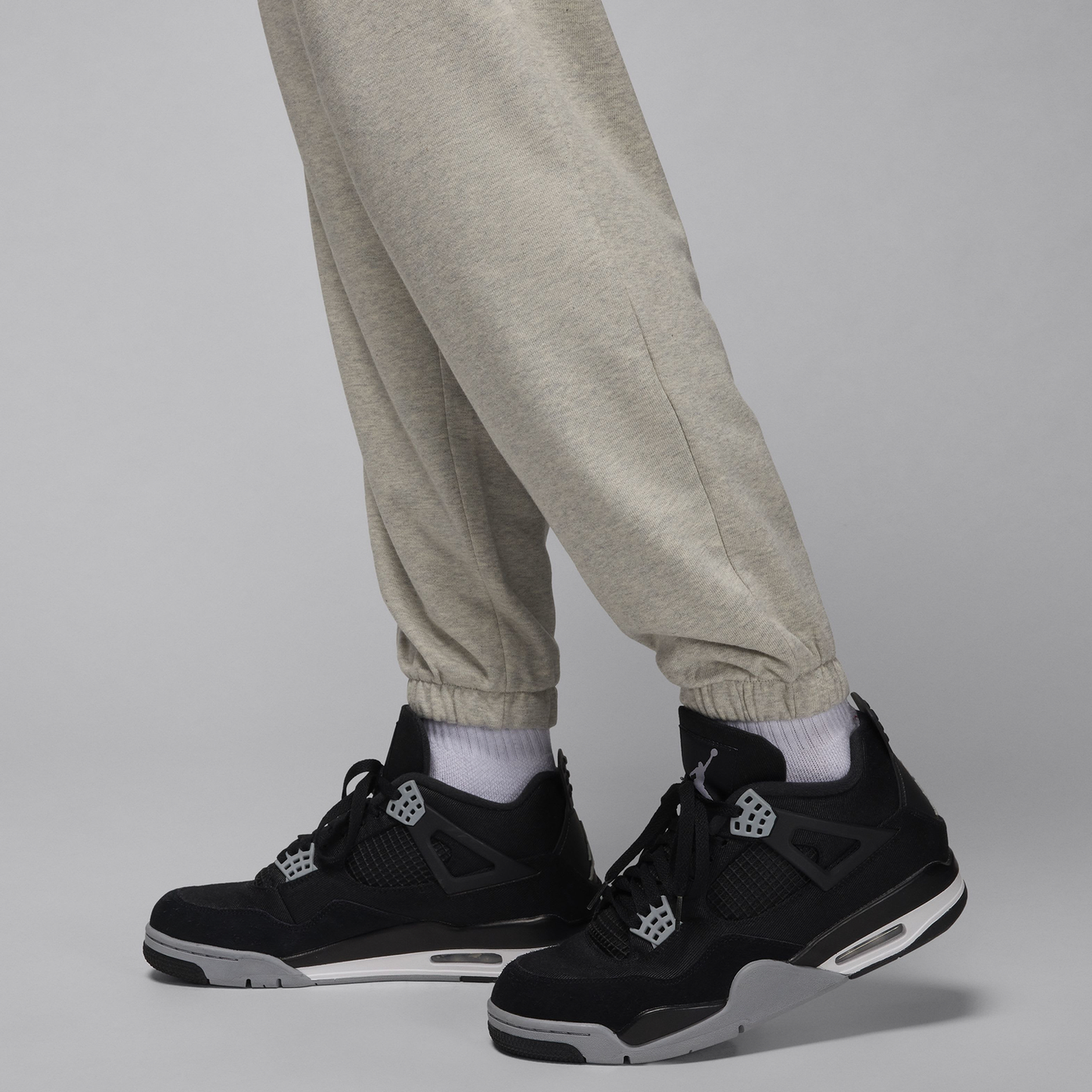 Jordan Dri-FIT Sport Crossover Fleece Pants - Men's - Grey Heather/White