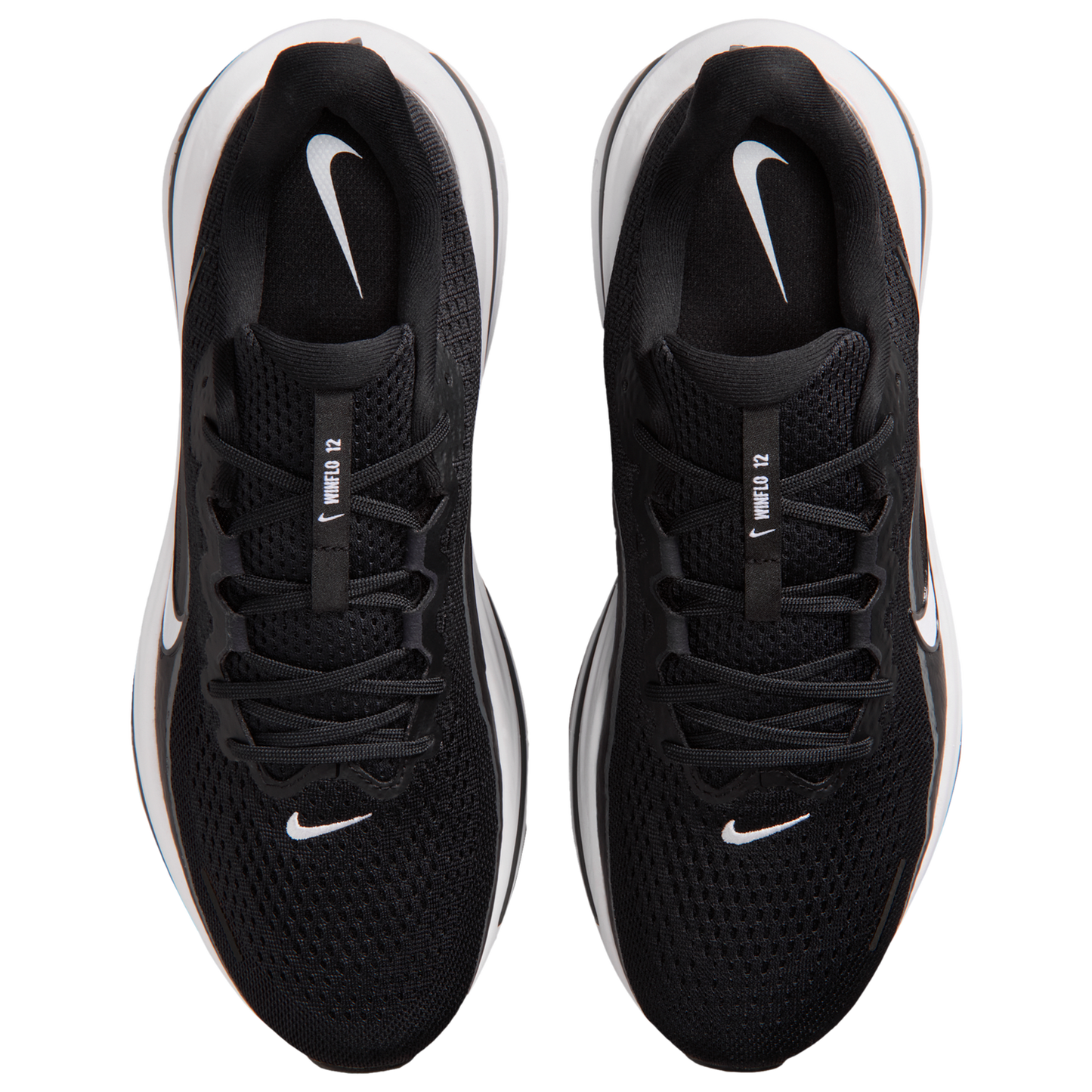Nike Air Winflo 12 - Men's - Black/White/Dk Smoke Grey