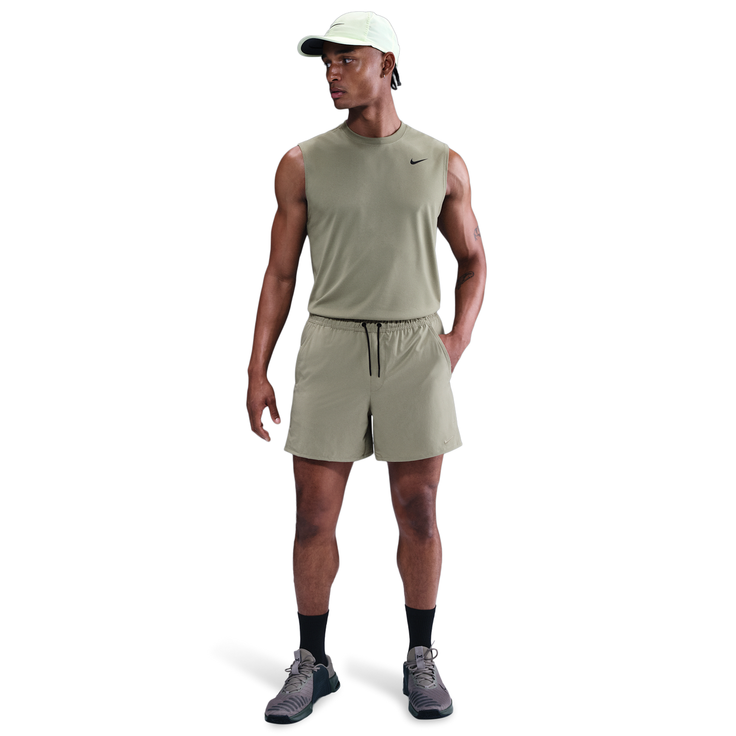 Nike Unlimited 5 Inch Unlined Shorts - Men's - Light Army/Black/Light Army