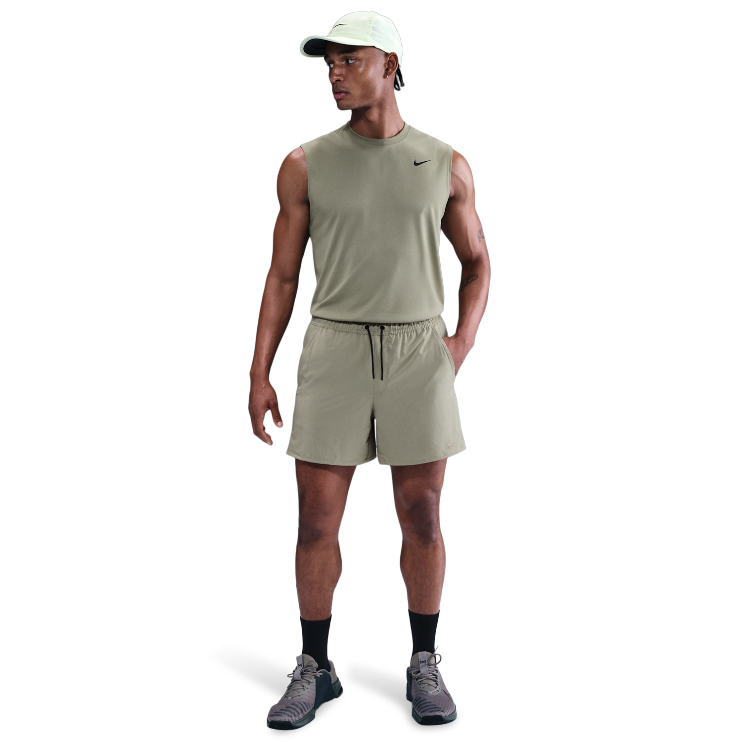 Nike Unlimited 5 Inch Unlined Shorts - Men's - Light Army/Black/Light Army