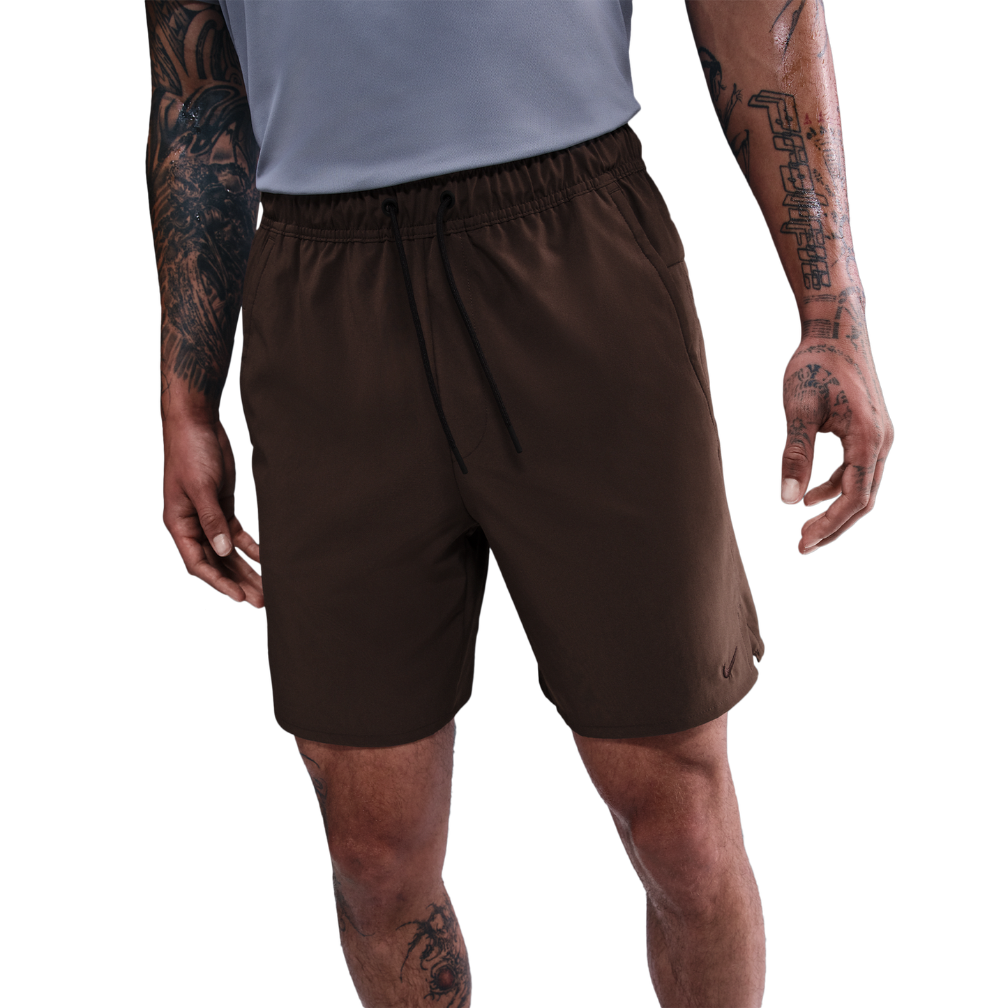 Nike Dri-FIT Unlimited Woven 7 Inch Shorts - Men's - Black/Baroque Brown/Baroque Brown