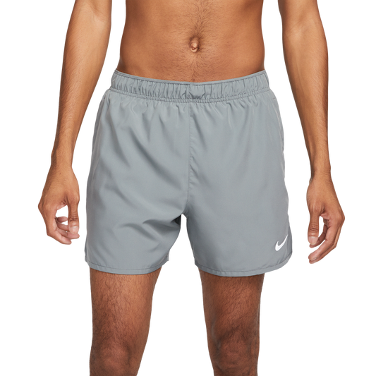 Nike Dri-FIT Challenger 5BF Shorts - Men's - Smoke Grey/Smoke Grey/Black