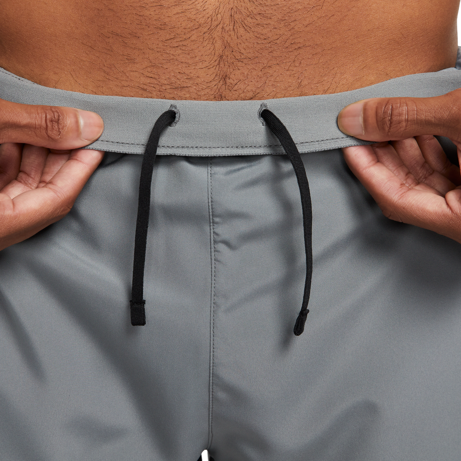 Nike Dri-FIT Challenger 5BF Shorts - Men's - Smoke Grey/Smoke Grey/Black