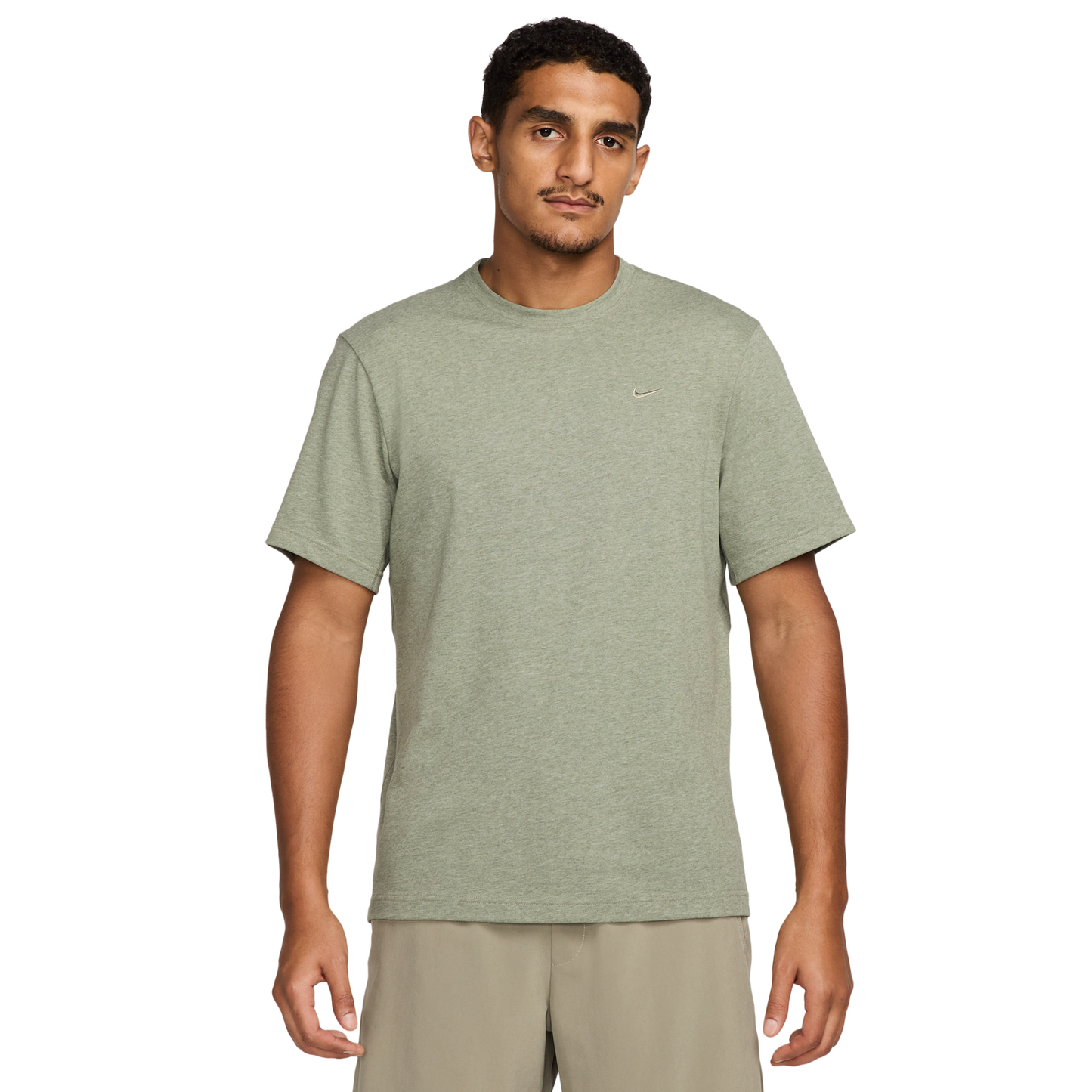 Nike Dri-FIT Primary Statement Short Sleeve T-Shirt - Men's - Heather/Light Army/Light Army