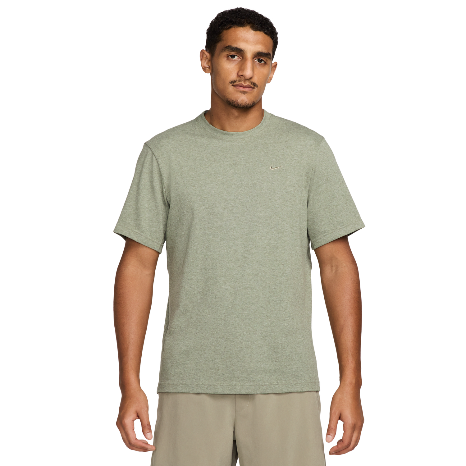 Nike Dri-FIT Primary Statement Short Sleeve T-Shirt - Men's - Heather/Light Army/Light Army