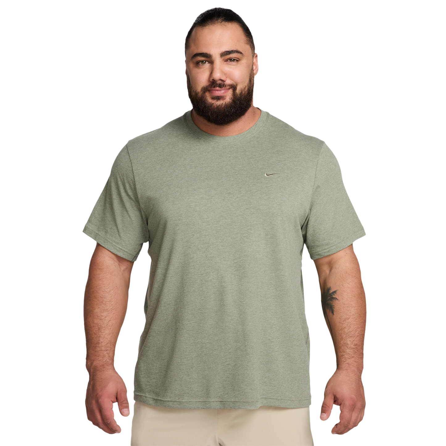 Nike Dri-FIT Primary Statement Short Sleeve T-Shirt - Men's - Heather/Light Army/Light Army