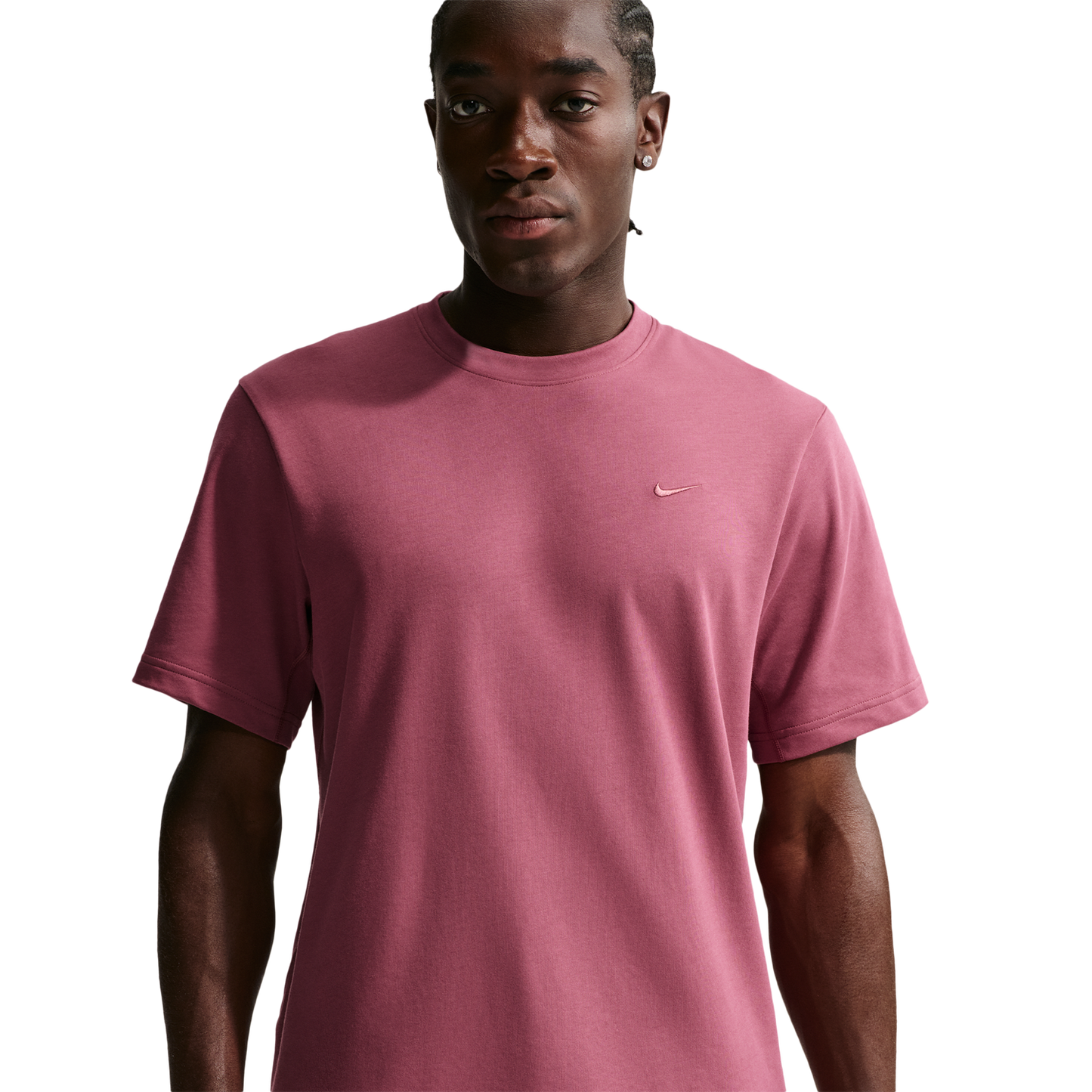 Nike Dri-FIT Primary Statement Short Sleeve T-Shirt - Men's - Pink Smoke/Pink Smoke