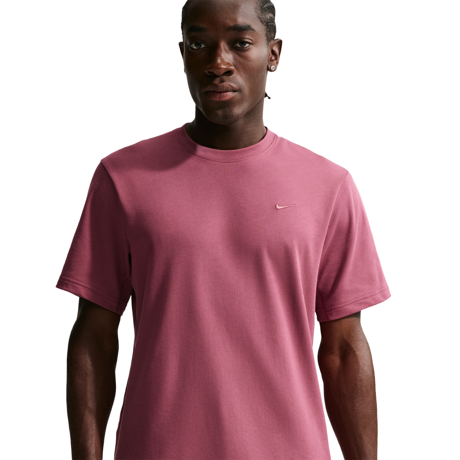 Nike Dri-FIT Primary Statement Short Sleeve T-Shirt - Men's - Pink Smoke/Pink Smoke