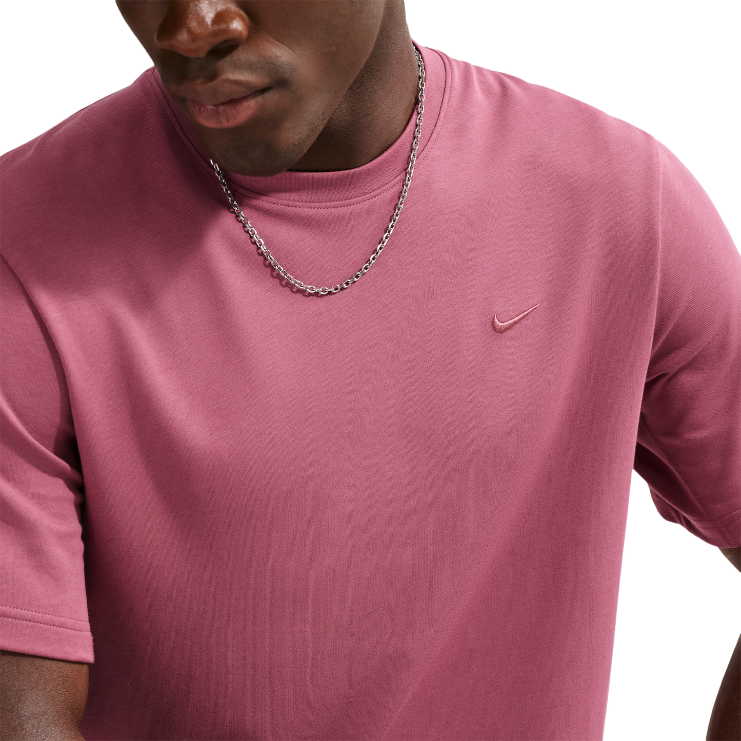 Nike Dri-FIT Primary Statement Short Sleeve T-Shirt - Men's - Pink Smoke/Pink Smoke