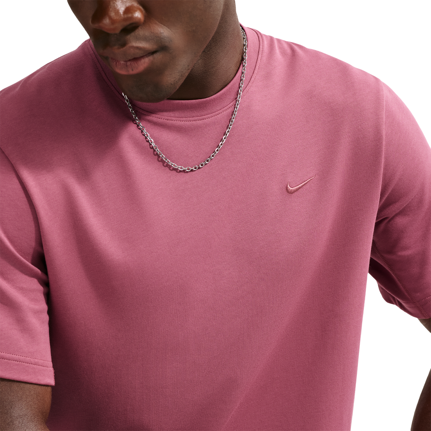 Nike Dri-FIT Primary Statement Short Sleeve T-Shirt - Men's - Pink Smoke/Pink Smoke