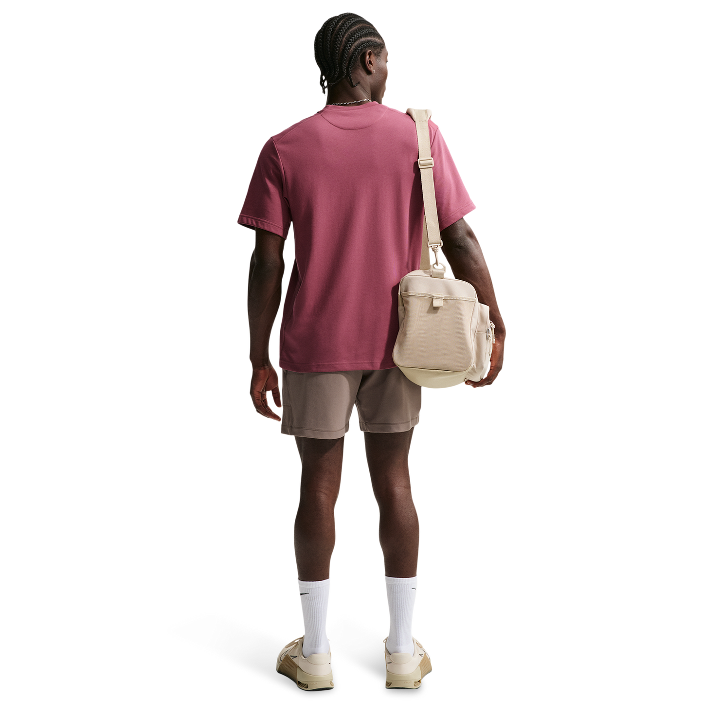 Nike Dri-FIT Primary Statement Short Sleeve T-Shirt - Men's - Pink Smoke/Pink Smoke