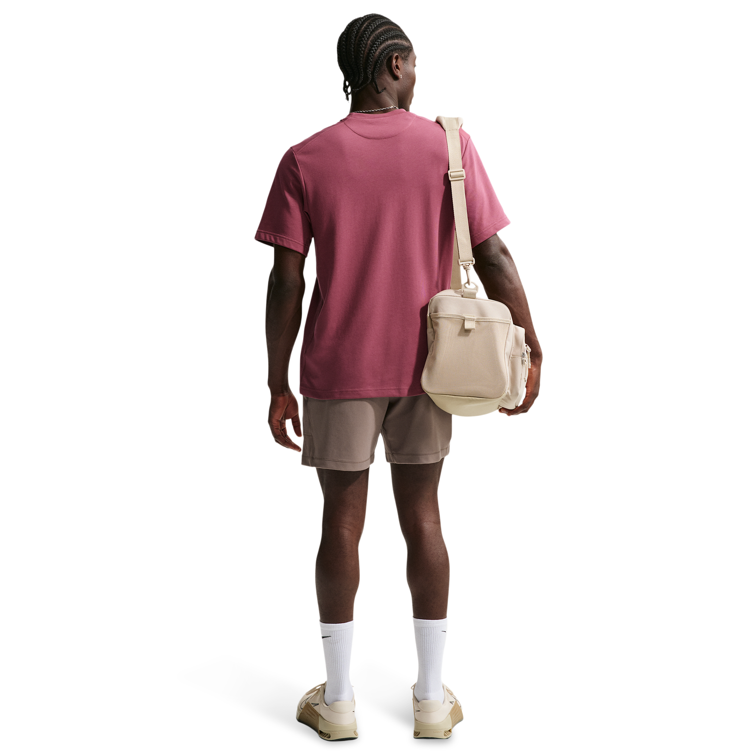 Nike Dri-FIT Primary Statement Short Sleeve T-Shirt - Men's - Pink Smoke/Pink Smoke