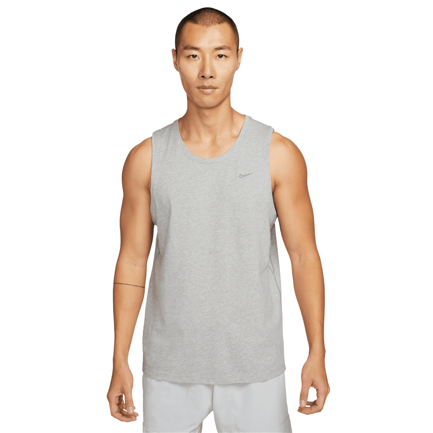 Nike Dri-FIT Primary Statement Tank - Men's - Dk Grey Heather/Heather/Smoke Grey