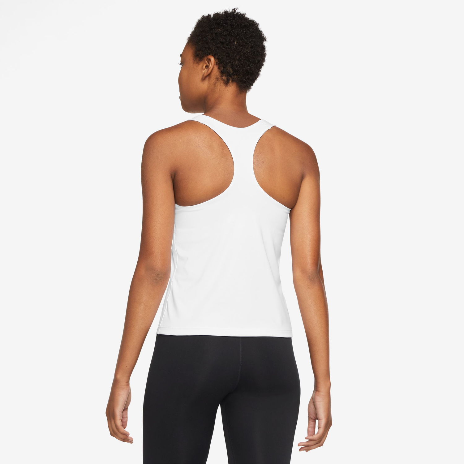 Nike Dri-FIT Swoosh Bra Tank - Women's - White/Stone Mauve/Black