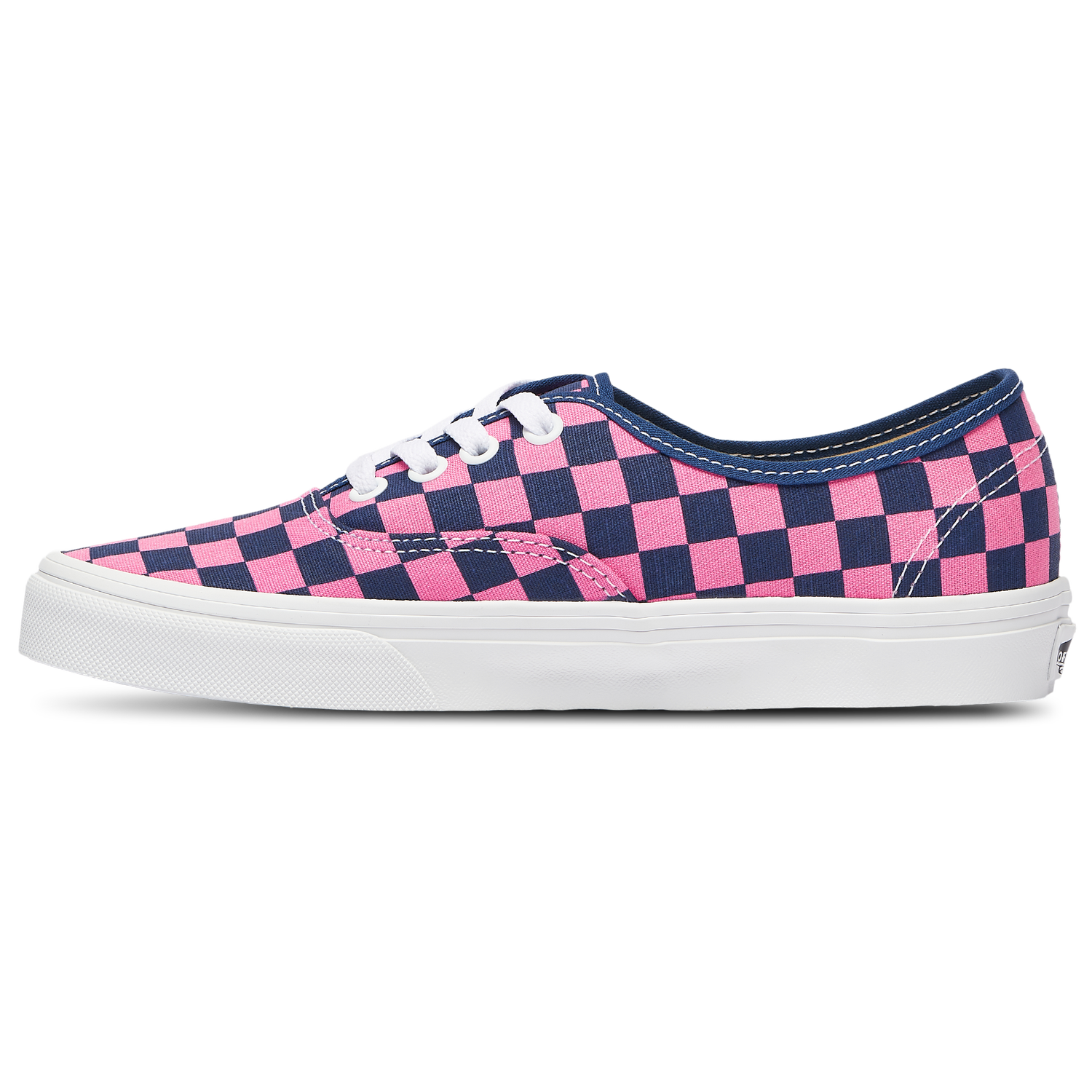 Vans OMU Authentic Checkerboard - Women's - Indigo/Pink Fizz