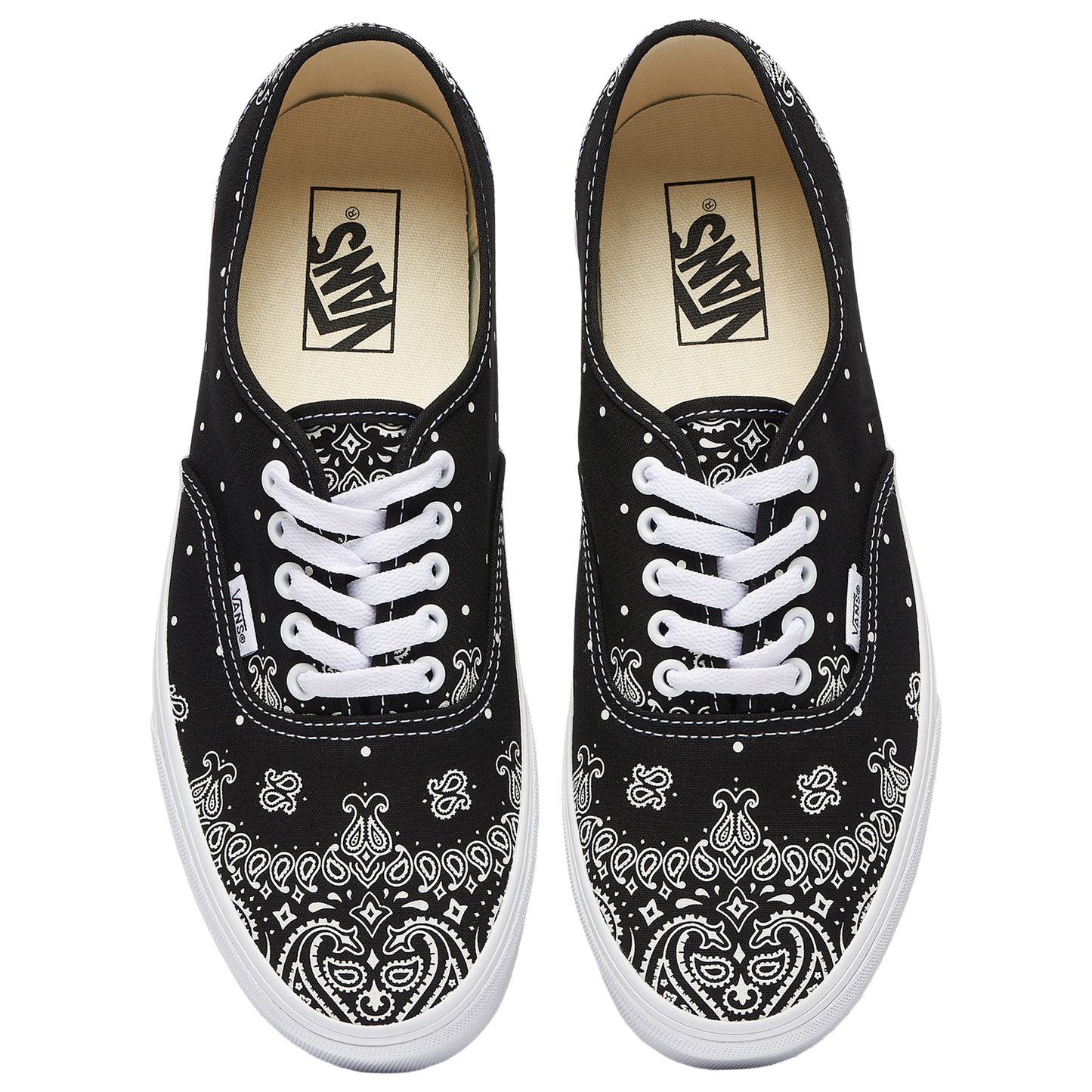 Vans Authentic Paisley - Men's - Black/White