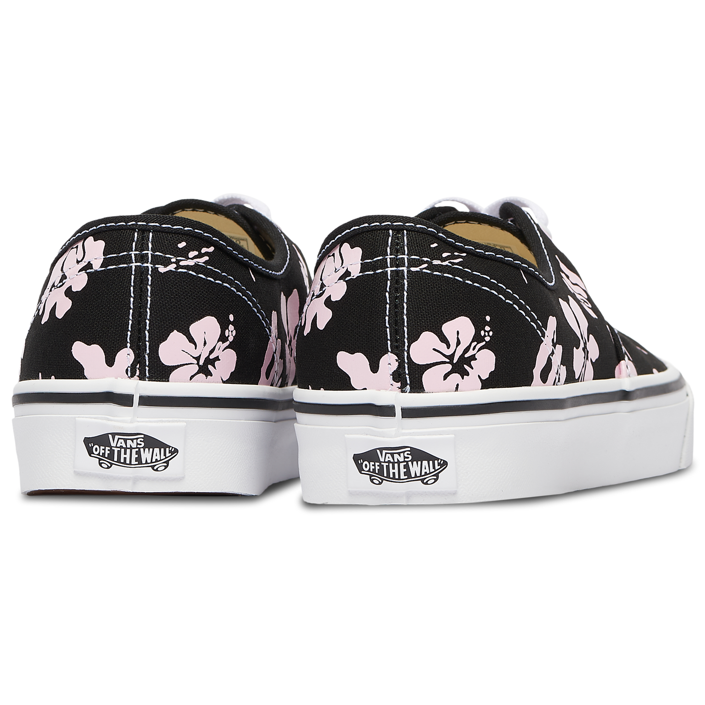 Vans Authentic Ox - Women's - Black/Pink Floral
