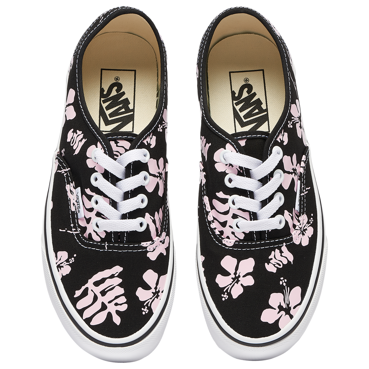 Vans Authentic Ox - Women's - Black/Pink Floral