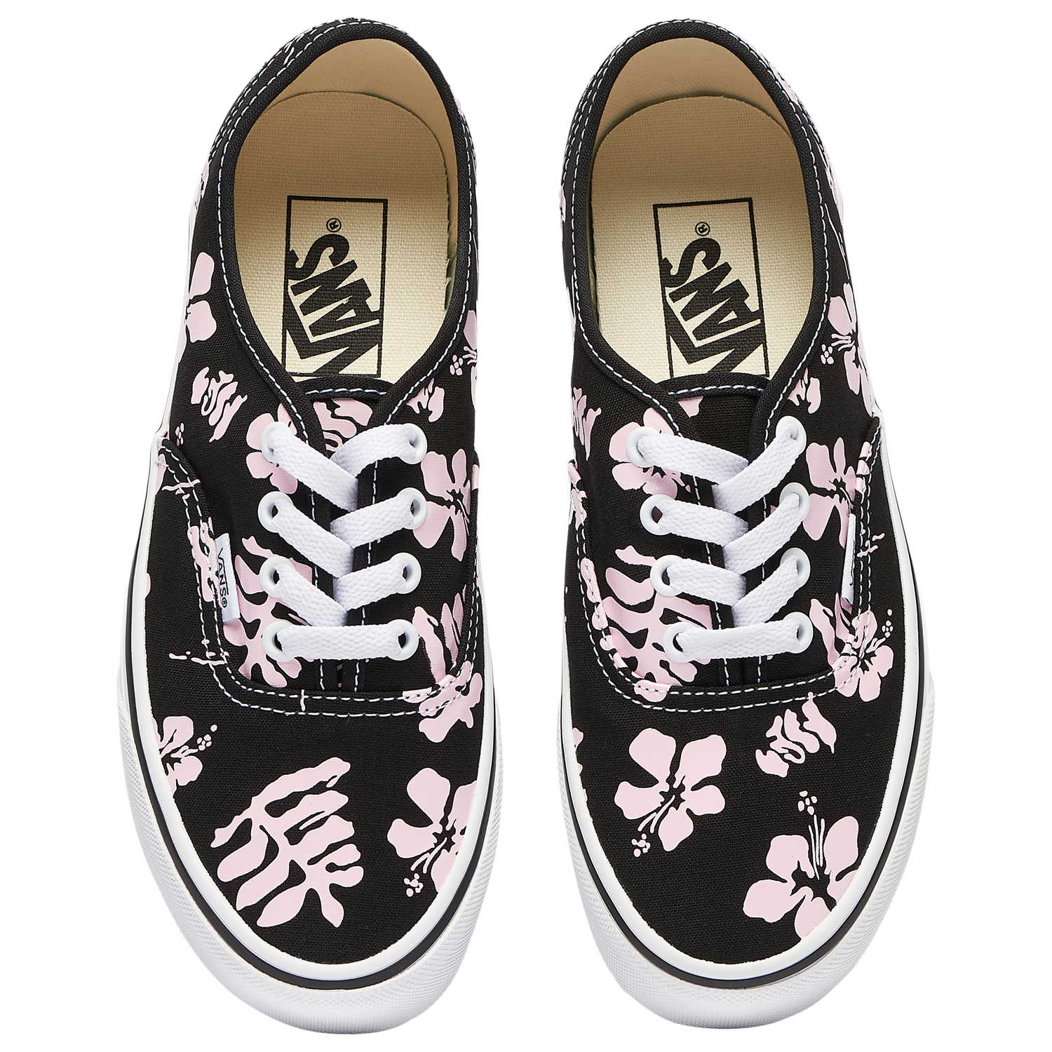 Vans Authentic Ox - Women's - Black/Pink Floral
