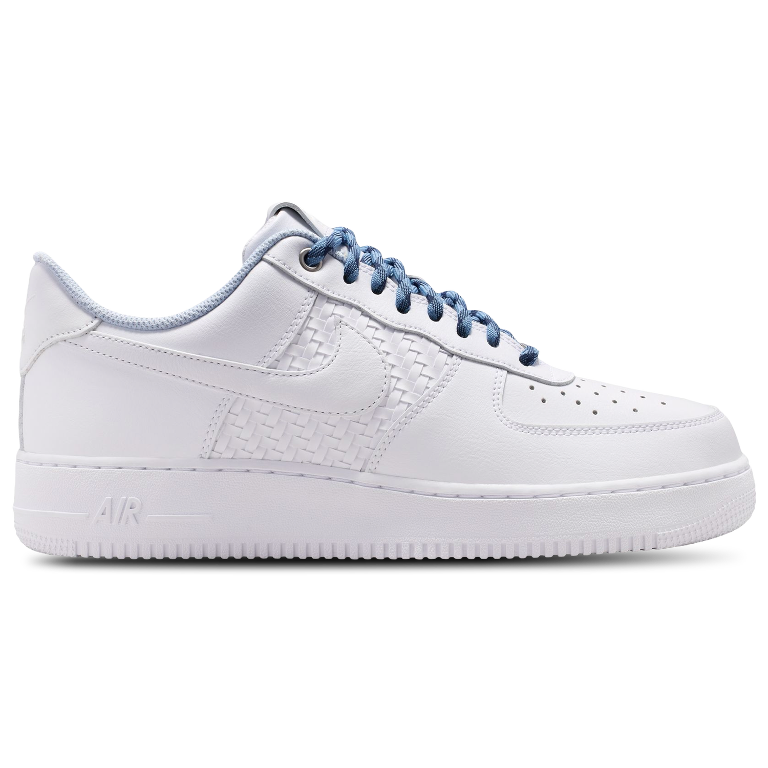 Nike Air Force 1 07 LV8 ESS+ CN - Men's - Metallic Silver/Hydrogen Blue/White