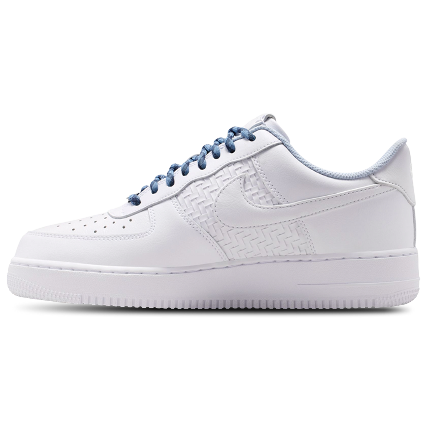 Nike Air Force 1 07 LV8 ESS+ CN - Men's - Metallic Silver/Hydrogen Blue/White