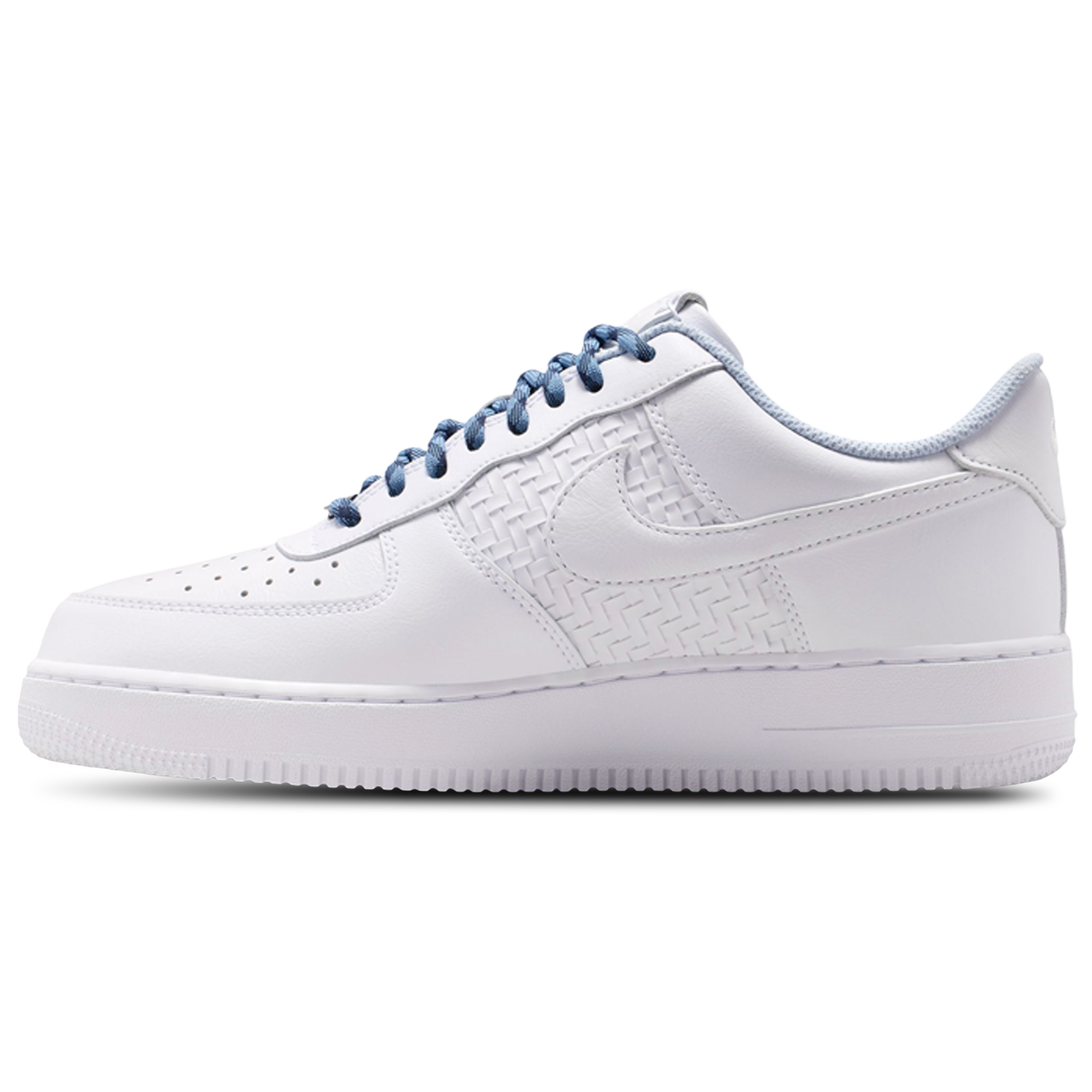 Nike Air Force 1 07 LV8 ESS+ CN - Men's - Metallic Silver/Hydrogen Blue/White
