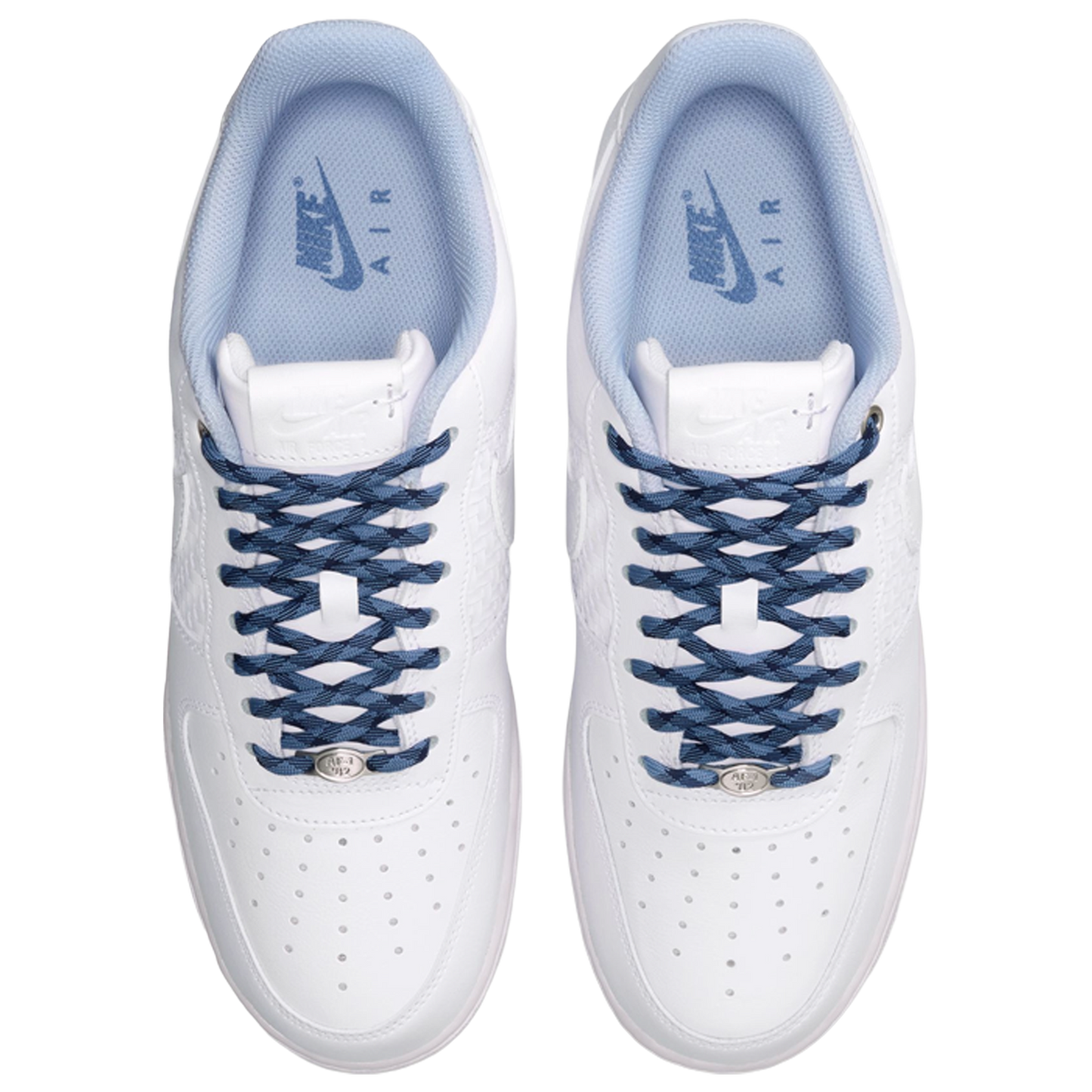 Nike Air Force 1 07 LV8 ESS+ CN - Men's - Metallic Silver/Hydrogen Blue/White