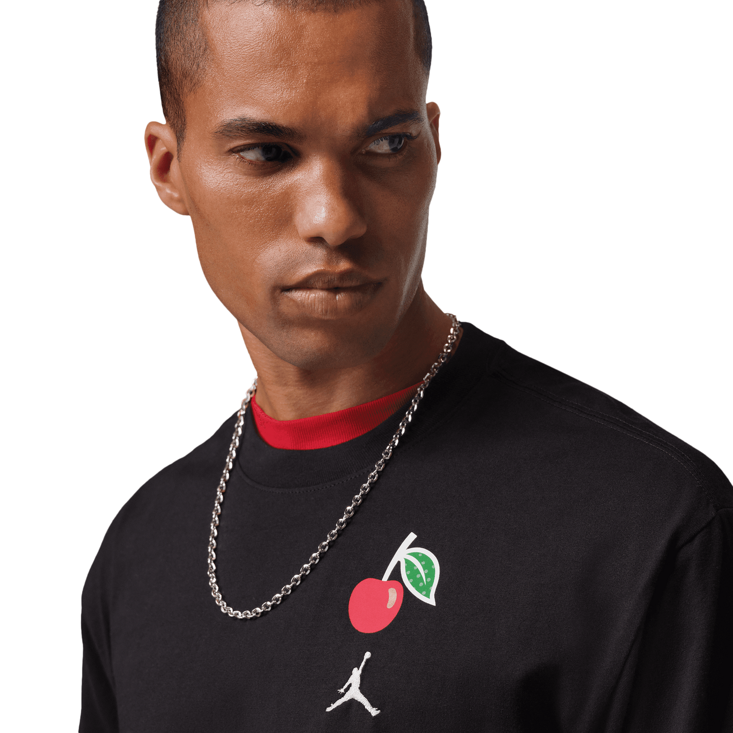 Jordan Statement 1985 Short Sleeve Crew CP - Men's - Black/Red/White