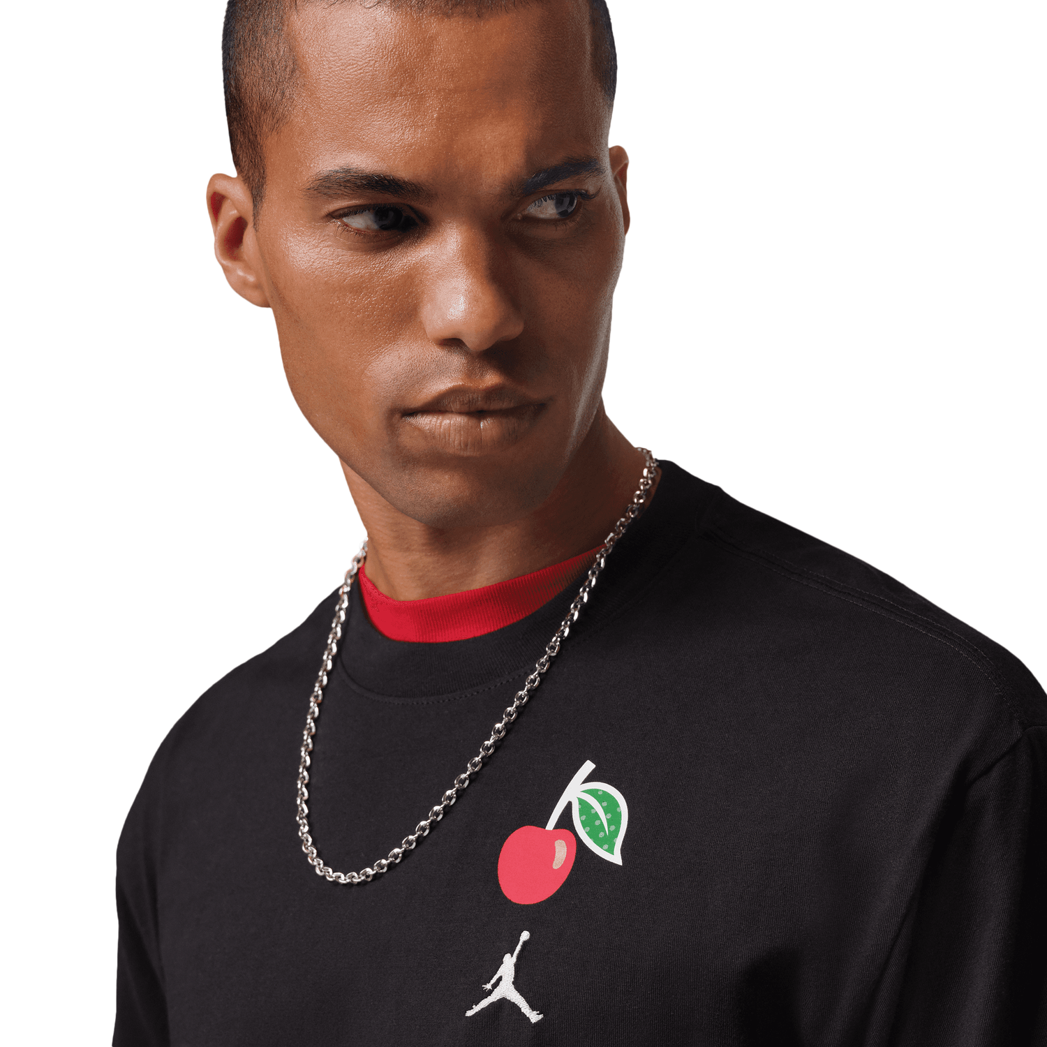 Jordan Statement 1985 Short Sleeve Crew CP - Men's - Black/Red/White