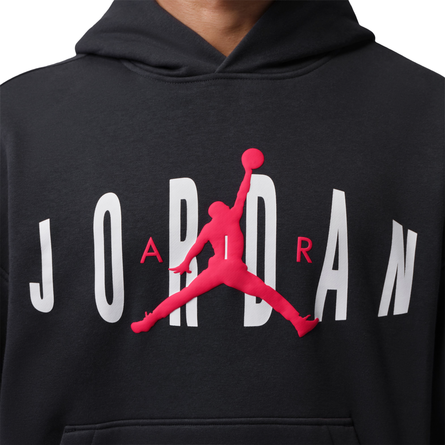 Jordan Brooklyn GFX Oversized Pullover Hoodie - Men's - Black