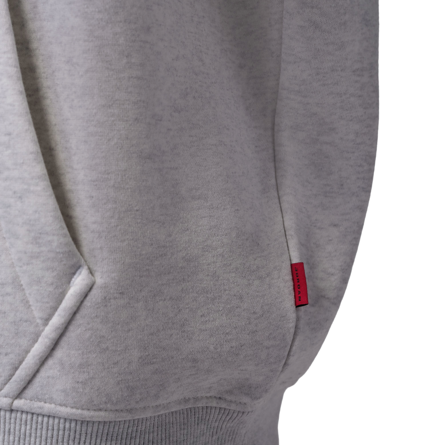 Jordan Brooklyn Graphic Oversize Pullover BB Hoodie - Men's - Gray/Red