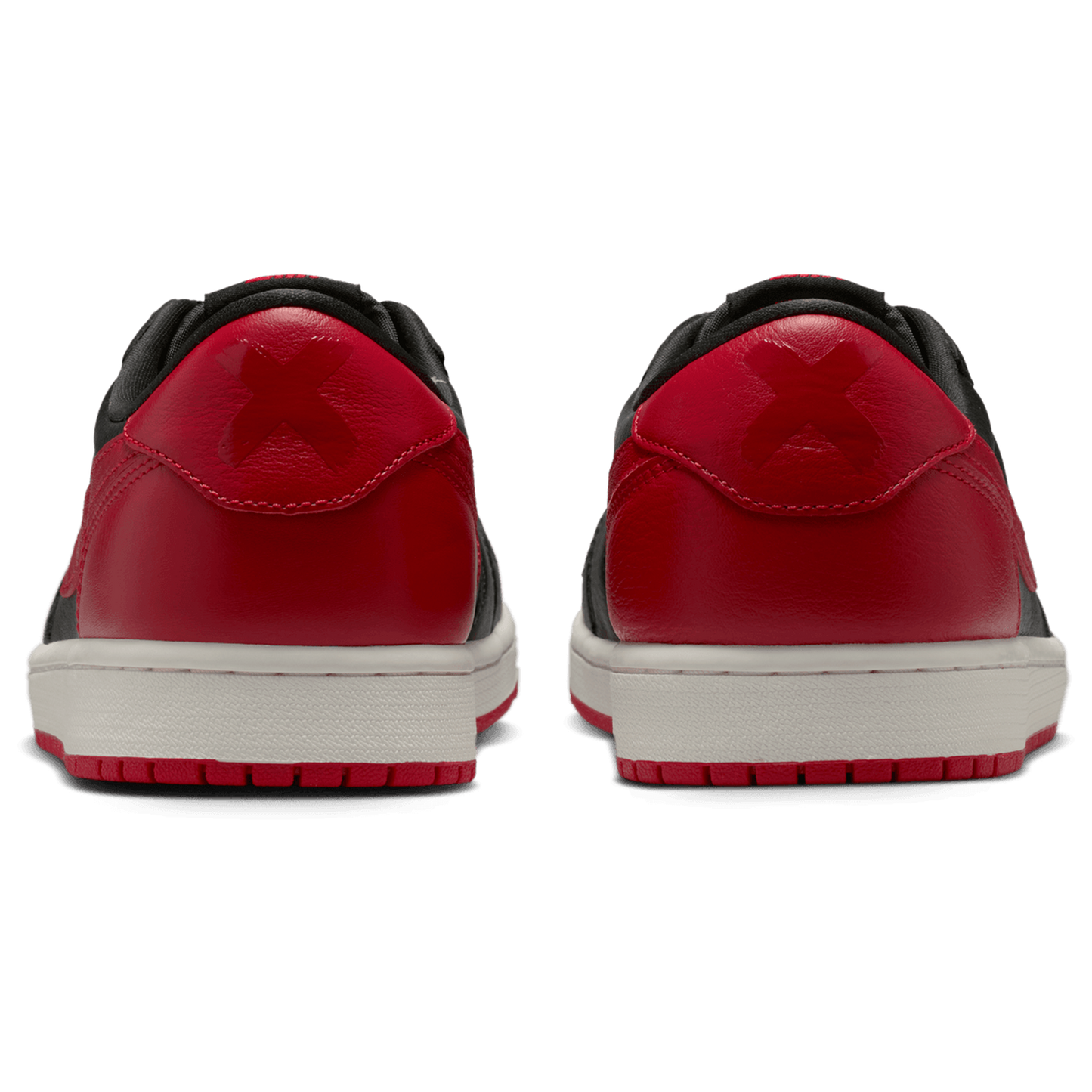 Jordan AJ 1 Retro Low OG 2 - Men's - Black/Black/Varsity Red