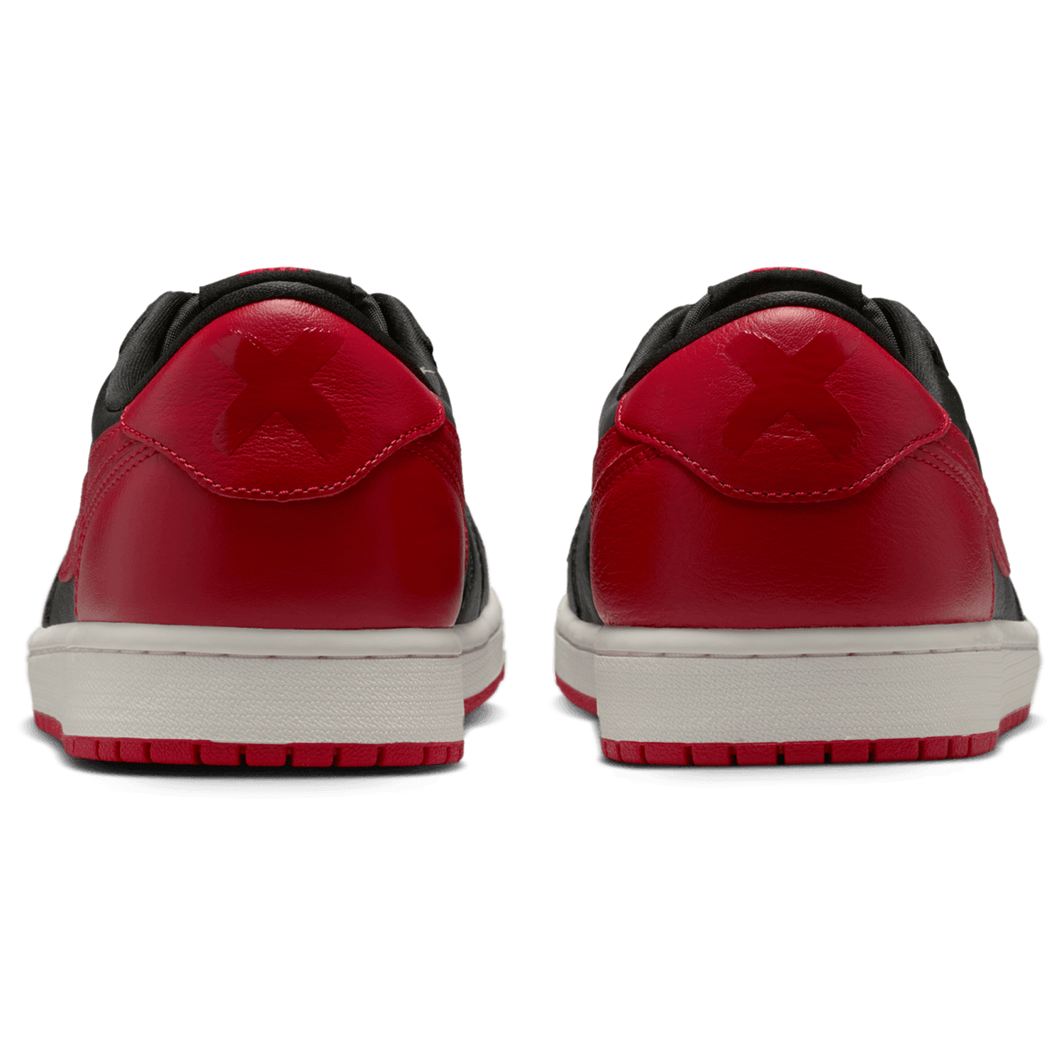 Jordan AJ 1 Retro Low OG 2 - Men's - Black/Black/Varsity Red