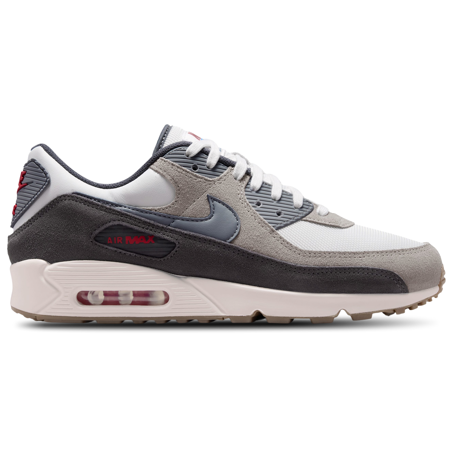 Nike Air Max 90 Premium - Men's - College Grey/Summit White/Particle Grey