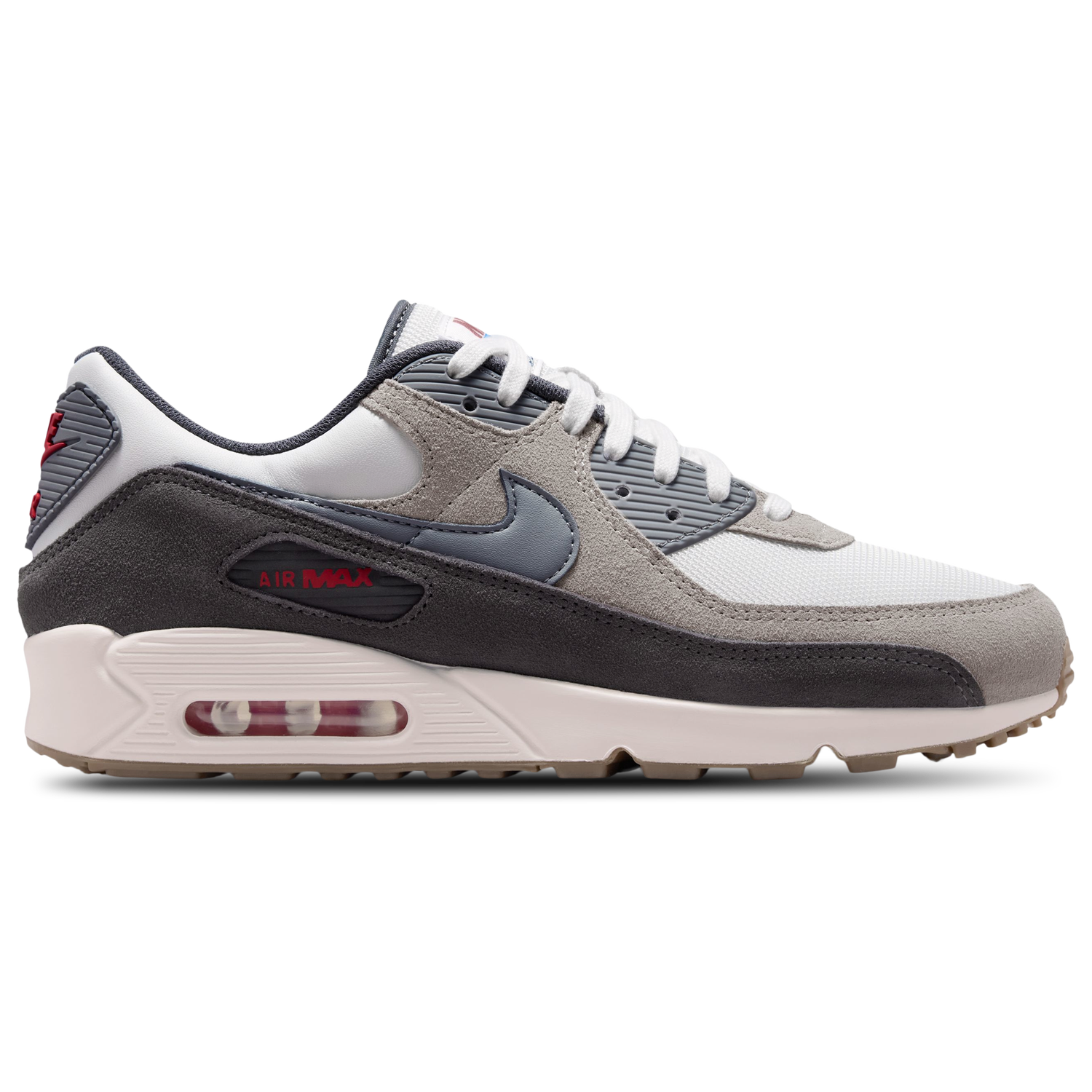 Nike Air Max 90 Premium - Men's - College Grey/Summit White/Particle Grey