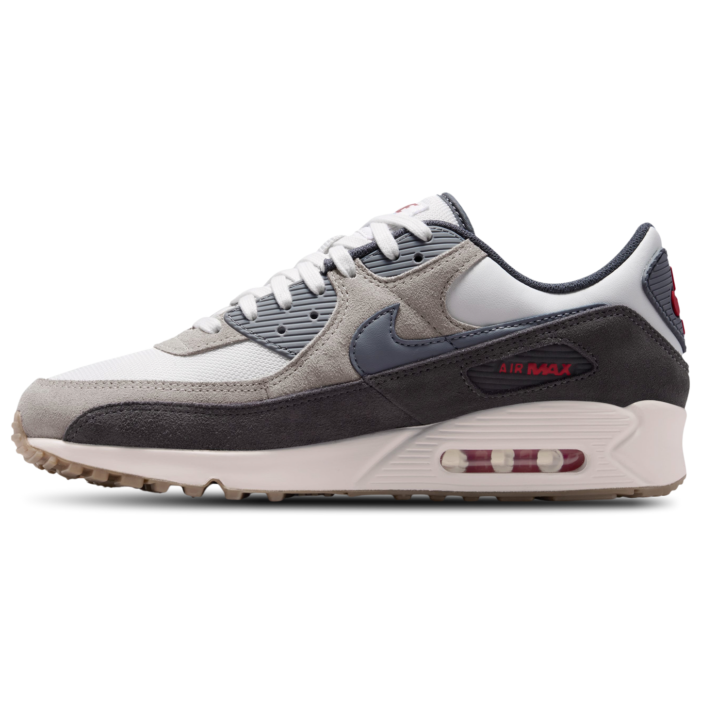 Nike Air Max 90 Premium - Men's - College Grey/Summit White/Particle Grey