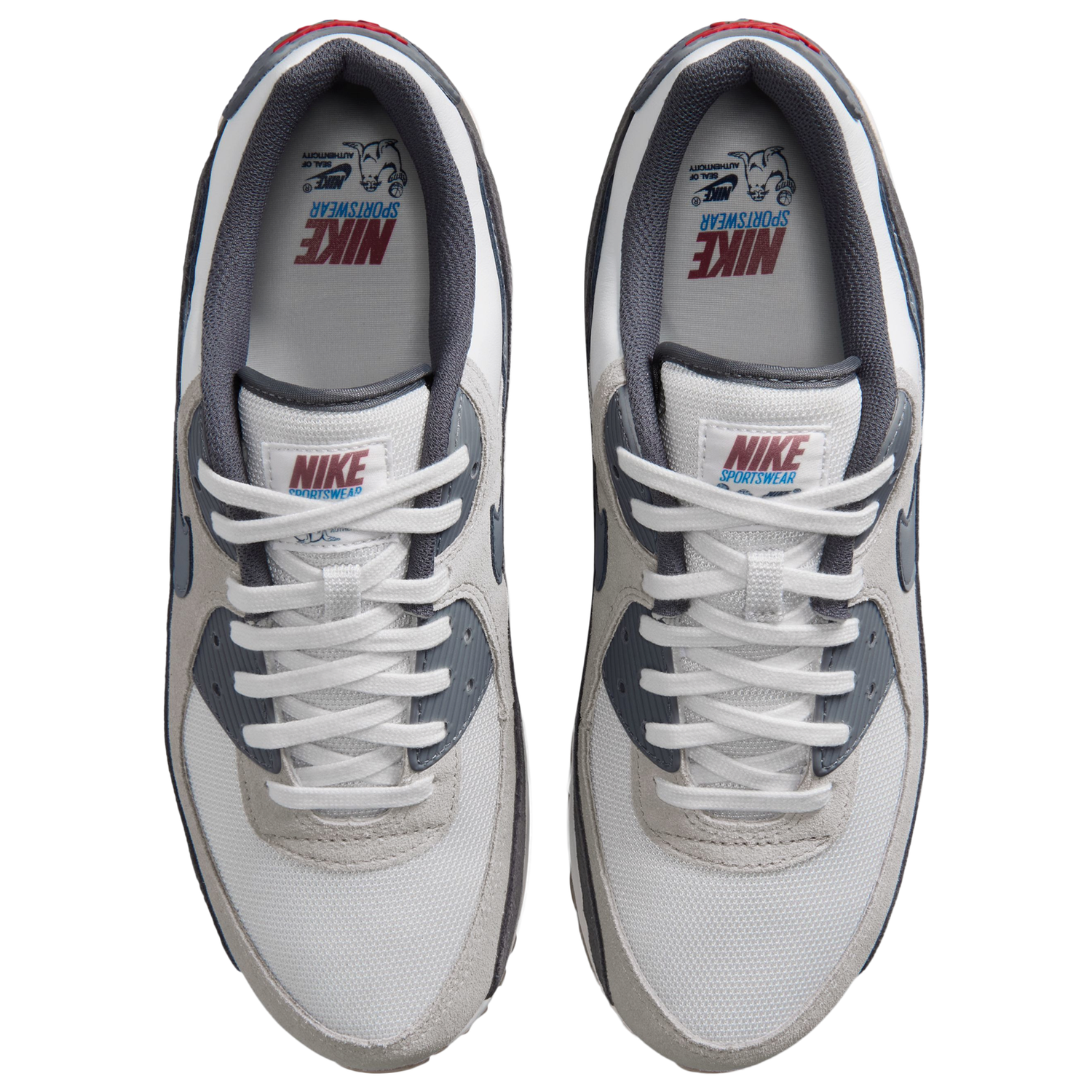 Nike Air Max 90 Premium - Men's - College Grey/Summit White/Particle Grey