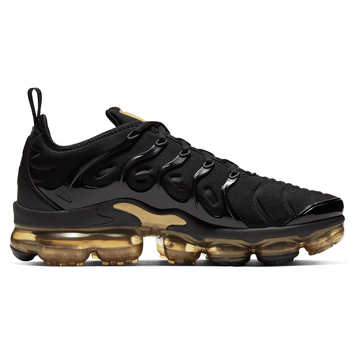 Nike Air Vapormax Plus - Men's - Black/Metallic Gold