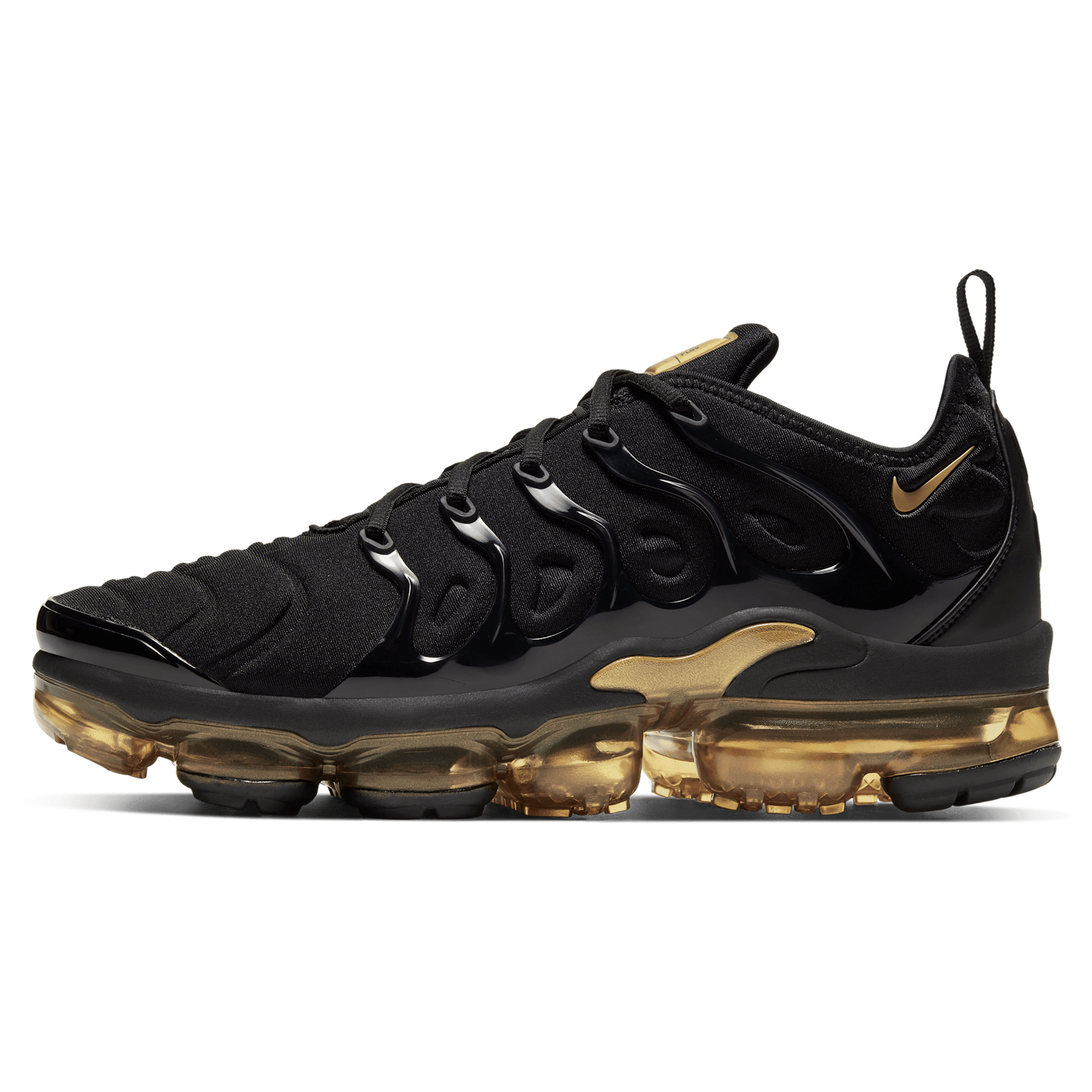 Nike Air Vapormax Plus - Men's - Black/Metallic Gold